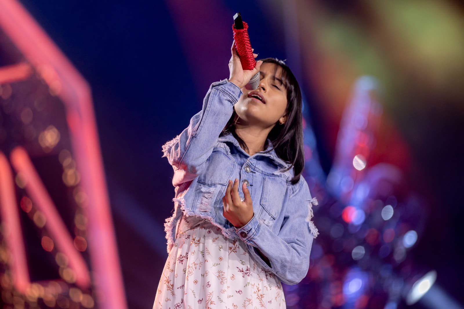 Heidy Bega en el escenario